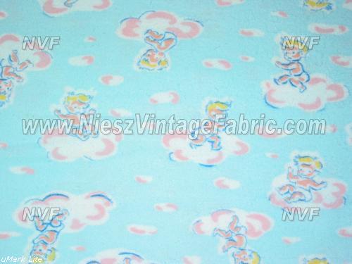 Babies on clouds flannel