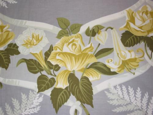 Yellow Roses and Lilies on Grey